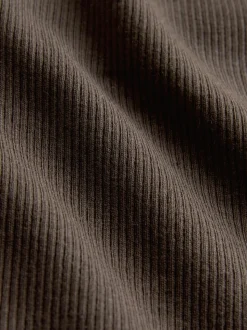 Zwart/chocoladebruin/crème - The Set 3 Pack Ribbed Long Sleeve Bodysuits