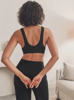 Zwart/crèmekleurig - Seamless Non Wire Nursing Ultimate Comfort Bras 2 Pack
