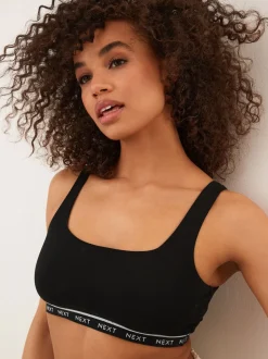 Zwart/crème/praline huidskleur - Gewatteerde cropped tops met ultiem comfort