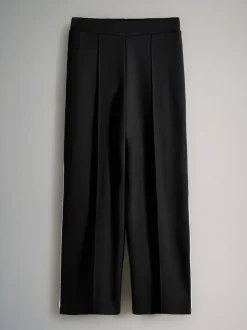 Zwart/donkerrood - The Set Modal Straight Leg Joggers 2 Pack