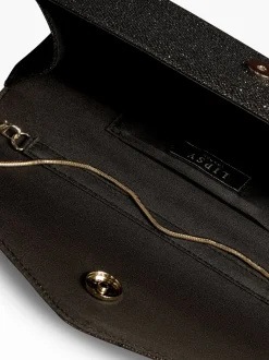 Zwarte glitter - Lipsy Clutch Bag