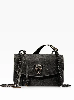 Zwarte glitter - Lipsy Small Chain Shoulder Bag