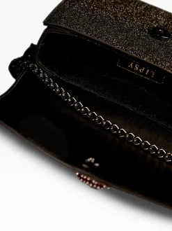 Zwarte glitter - Lipsy Small Chain Shoulder Bag