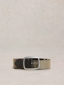 Zwarte grnd - White Stuff Reversible Leather Belt