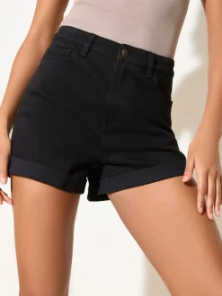 Zwarte wassing - Friends Like These Boyfriend denimshorts