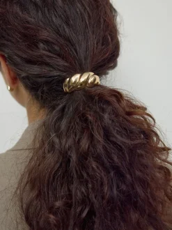 Zwart/goudkleurig - Twist Hair Bobble