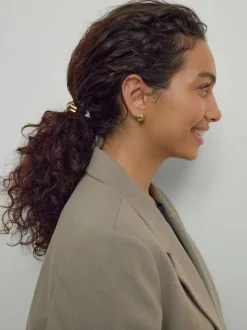Zwart/goudkleurig - Twist Hair Bobble