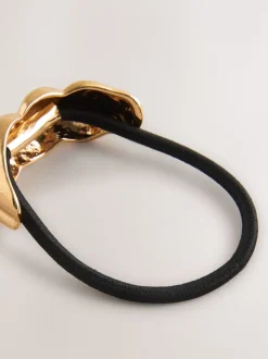 Zwart/goudkleurig - Twist Hair Bobble