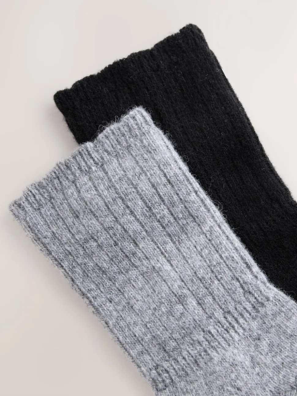 Zwart/grijs - Containing Merino Wool Ankle Socks 2 Pack