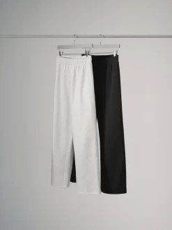 Zwart/grijs - The Set 2 Pack Joggingbroeken met wijde pijpen