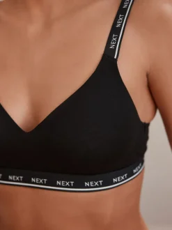Zwart/grijs - Ultimate Comfort Cotton Non Wired Padded Bras 2 Pack