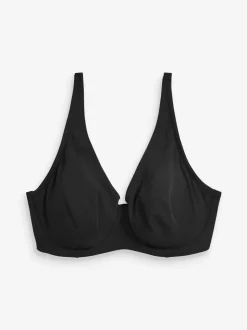 Zwart/grijs gemêleerd/wit - DD+ ultiem comfort beha's van katoenmix verpakking van 3