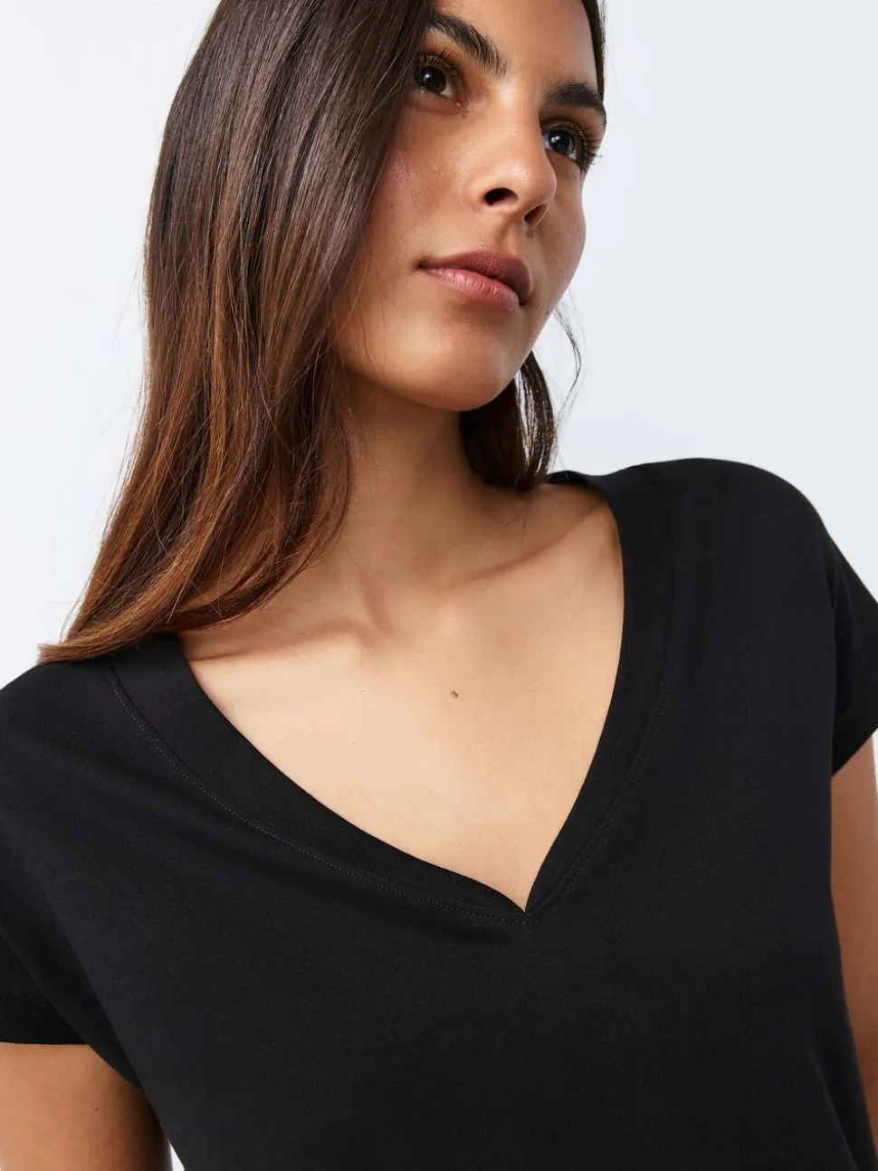 Zwart/grijs/roze - Set van 7 T-shirts met kapmouwtjes