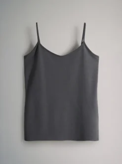 Zwart/grijs/Strepen/lichtgrijs gemêleerd/Wit - The Set 5 pakken dunne bandvest Tops