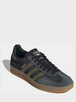 Zwart/groen - adidas Originals - Gazelle sneakers voor binnen
