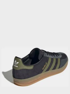 Zwart/groen - adidas Originals - Gazelle sneakers voor binnen