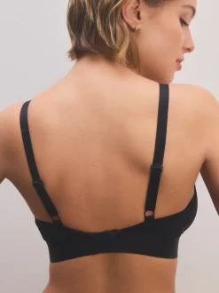 Zwart/huidskleurig - DD+ Ultimate Comfort Bralettes zonder beugel 2 verpakking