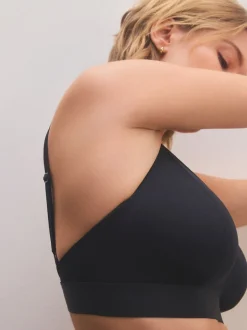 Zwart/huidskleurig - DD+ Ultimate Comfort Bralettes zonder beugel 2 verpakking