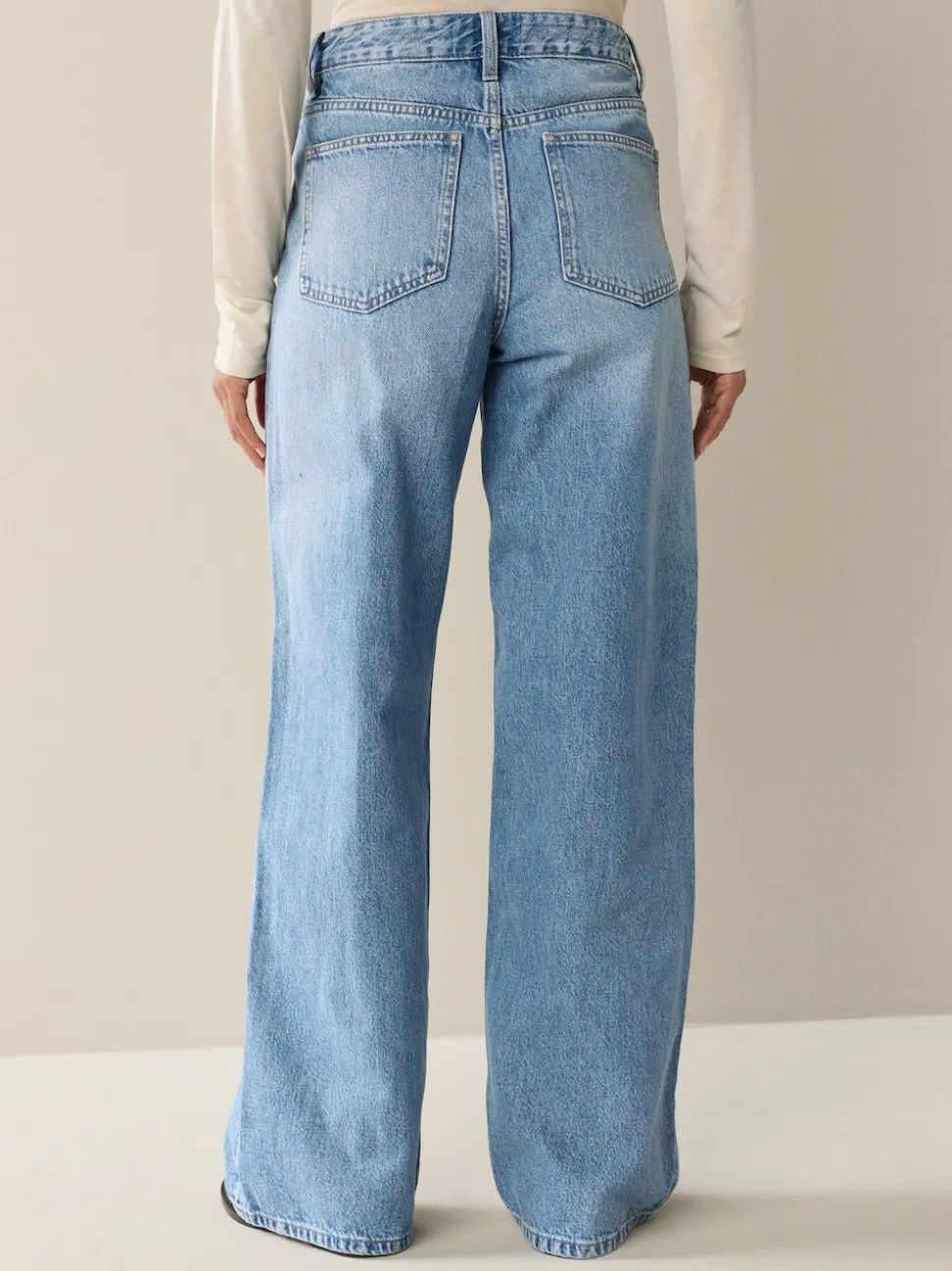 Zwart/middelblauw - Jeans met wijde pijpen 2 Set