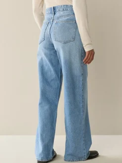 Zwart/middelblauw - Jeans met wijde pijpen 2 Set