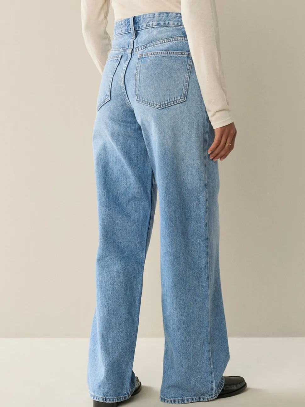 Zwart/middelblauw - Jeans met wijde pijpen 2 Set