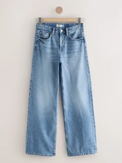 Zwart/middelblauw - Jeans met wijde pijpen 2 Set