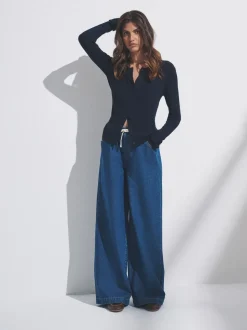 Zwart/middelblauw - The Set 2 Pack Pull-on Jeans met Wijde Pijpen