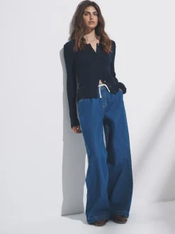 Zwart/middelblauw - The Set 2 Pack Pull-on Jeans met Wijde Pijpen