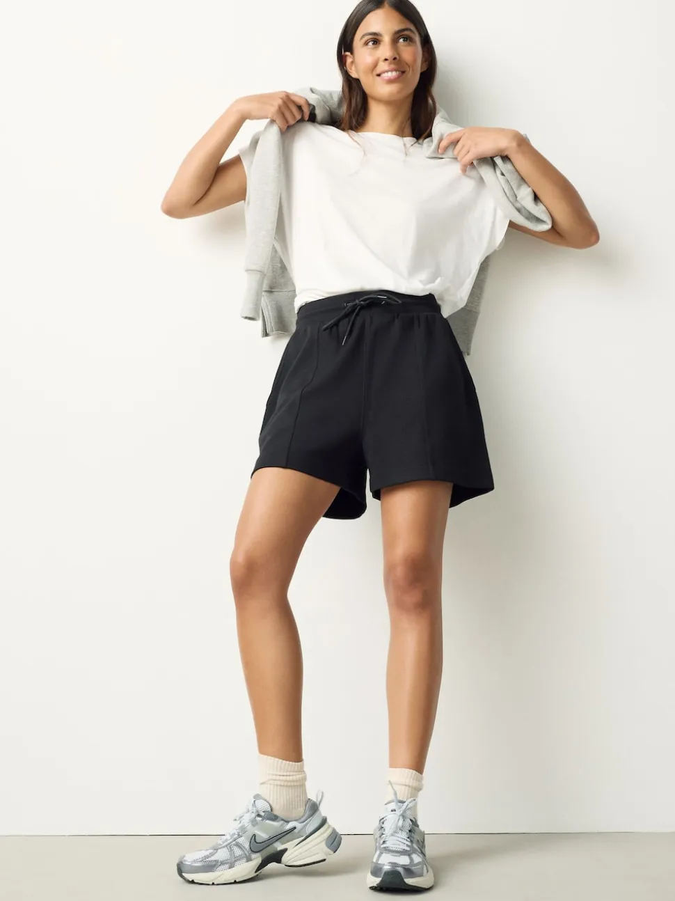 Zwart/paarsrood - Verpakking van 2 jersey shorts