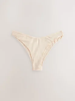 Zwart/pastelroze huidskleur/wit - Set van 5 slips met hoog katoengehalte