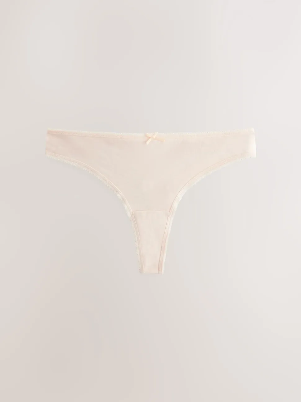 Zwart/pastelroze huidskleur/wit - Set van 7 slips met hoog katoengehalte