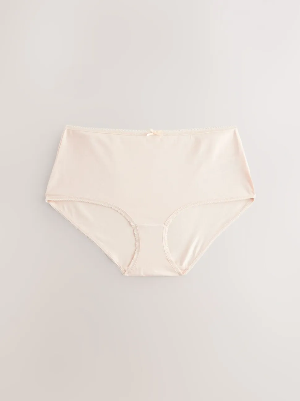 Zwart/pastelroze huidskleur/wit - Set van 7 slips met hoog katoengehalte