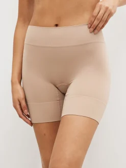 Zwart/pastelroze huidskleur - Verpakking van 2 naadloze irritatiewerende shorts
