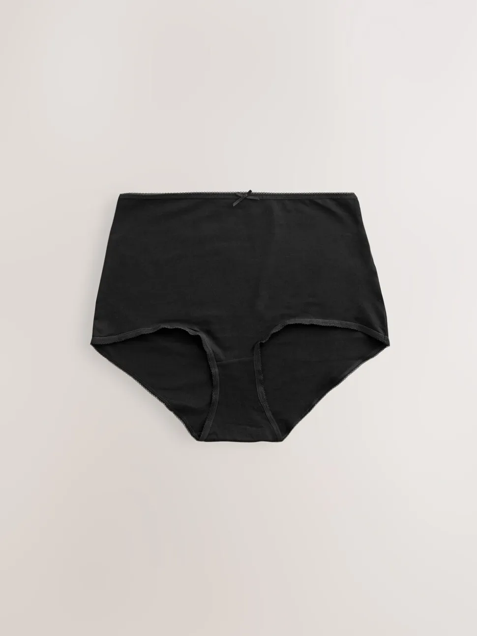 Zwart/pastelroze huidskleur/wit - Set van 7 slips met hoog katoengehalte