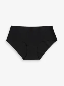 Zwart/Praline Huidskleur/Chocolade Huidskleur - Geen zichtbare onderbroeklijn comfortabele slips verpakking van 3
