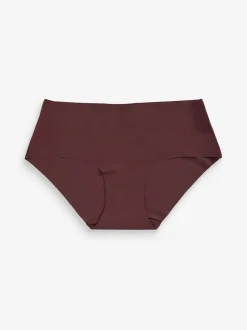 Zwart/Praline Huidskleur/Chocolade Huidskleur - Geen zichtbare onderbroeklijn comfortabele slips verpakking van 3