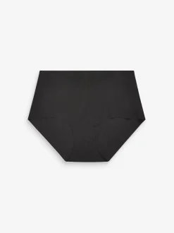 Zwart/Praline Huidskleur/Chocolade Huidskleur - Geen zichtbare onderbroeklijn comfortabele slips verpakking van 3