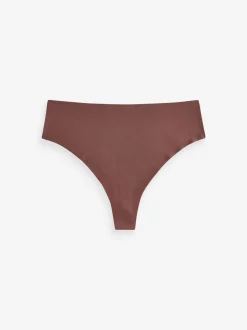 Zwart/Praline Huidskleur/Chocolade Huidskleur - Geen zichtbare onderbroeklijn comfortabele slips verpakking van 3
