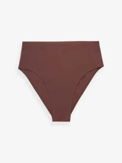 Zwart/Praline Huidskleur/Chocolade Huidskleur - Geen zichtbare onderbroeklijn comfortabele slips verpakking van 3