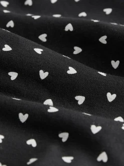 Zwart/rood hart - 2 menstruatieslips voor hevige bloeding