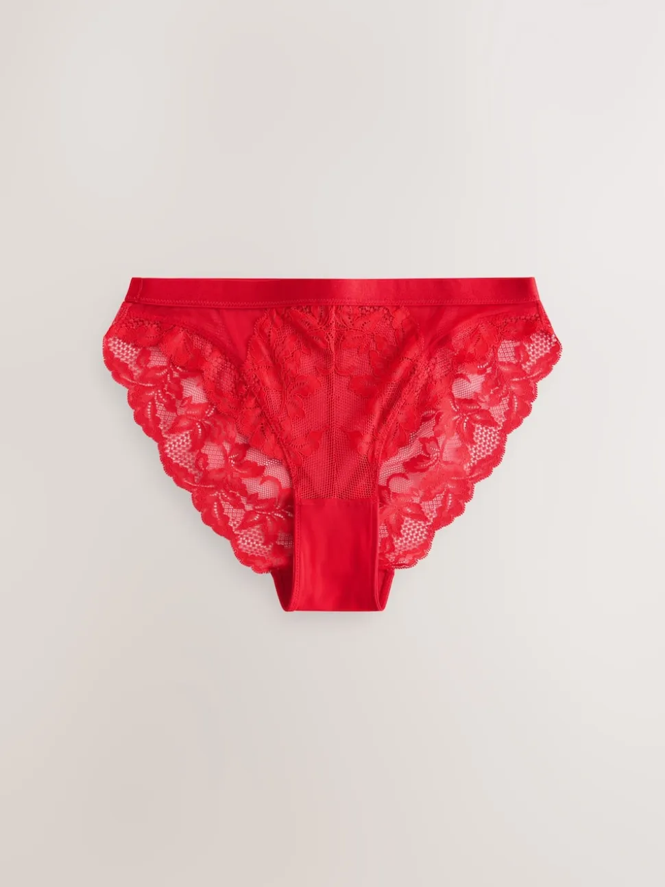 Zwart/rood/crème - 3 Kanten slips