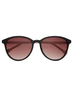 Zwart/roze - Ted Baker - Klassieke zonnebril met ronde ogen