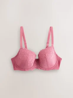 Zwart/roze - Verpakking van 2 kanten beha's cup DD+