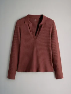 Zwart/roze/wit - The Set 3 Pack Long Sleeve Ribbed Polo Top