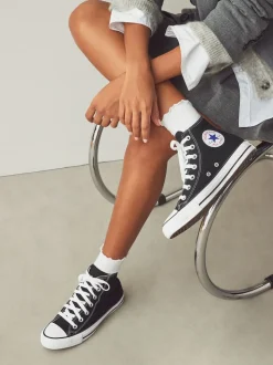 Zwart/wit - Converse - Hoge Chuck Taylor All Star sneakers