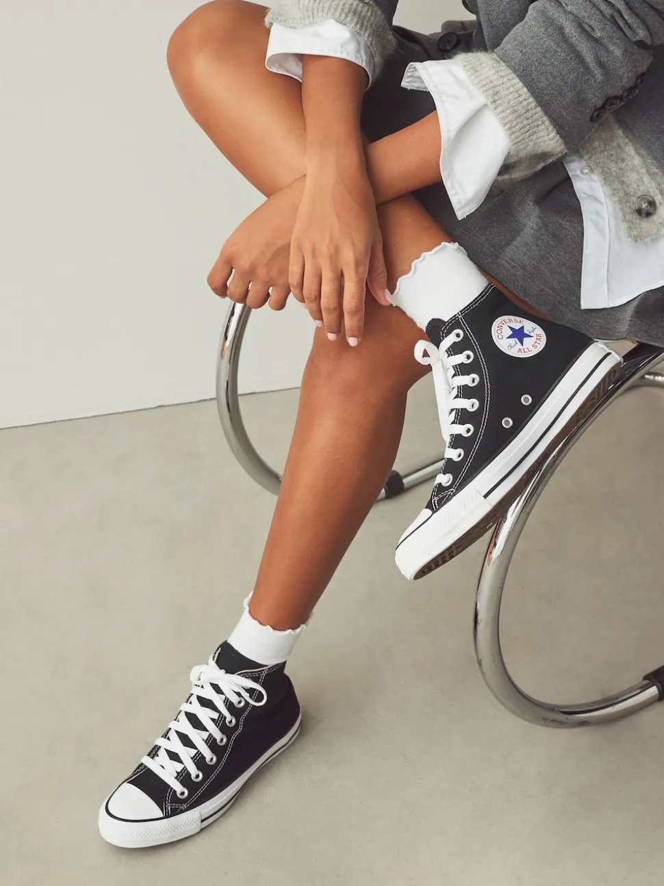 Zwart/wit - Converse - Hoge Chuck Taylor All Star sneakers