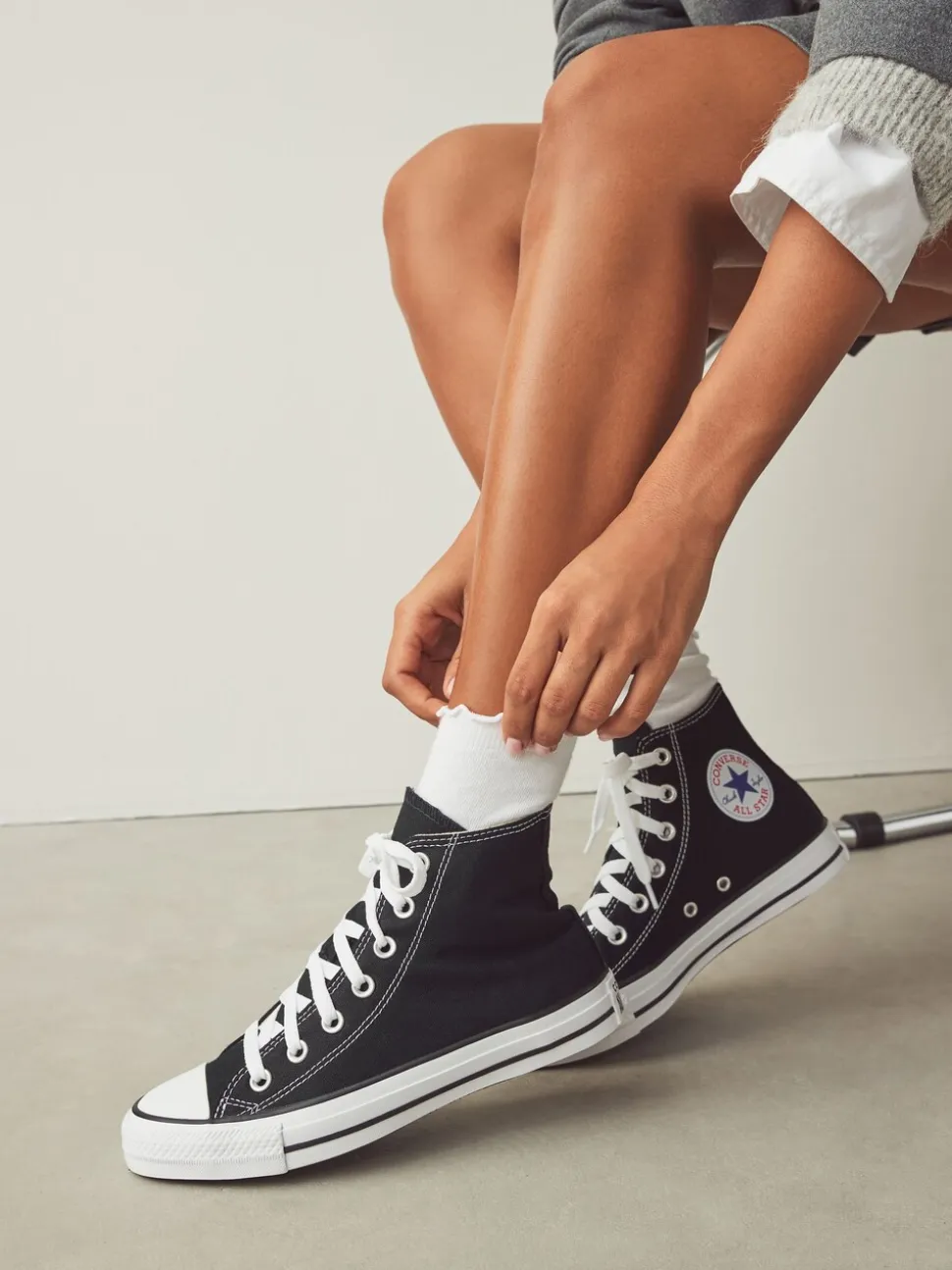 Zwart/wit - Converse - Hoge Chuck Taylor All Star sneakers