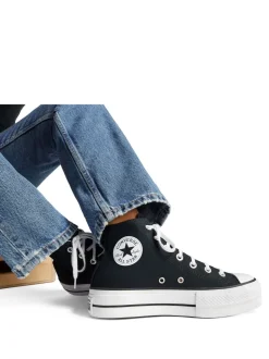 Zwart/wit - Converse Chuck Taylor All Star Lift Wide sneakers
