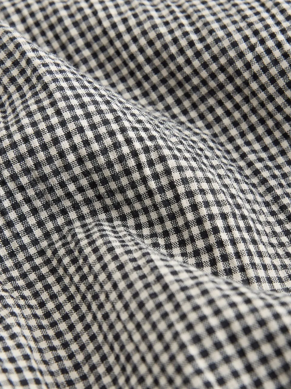 Zwart/wit - Drop Waist Gingham Maxi Skirt