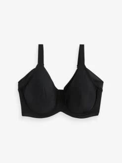 Zwart/wit - F-K cup onderarm gladmakende niet gevulde beugelbeha's met minimaliserend ultiem comfort verpakking van 2